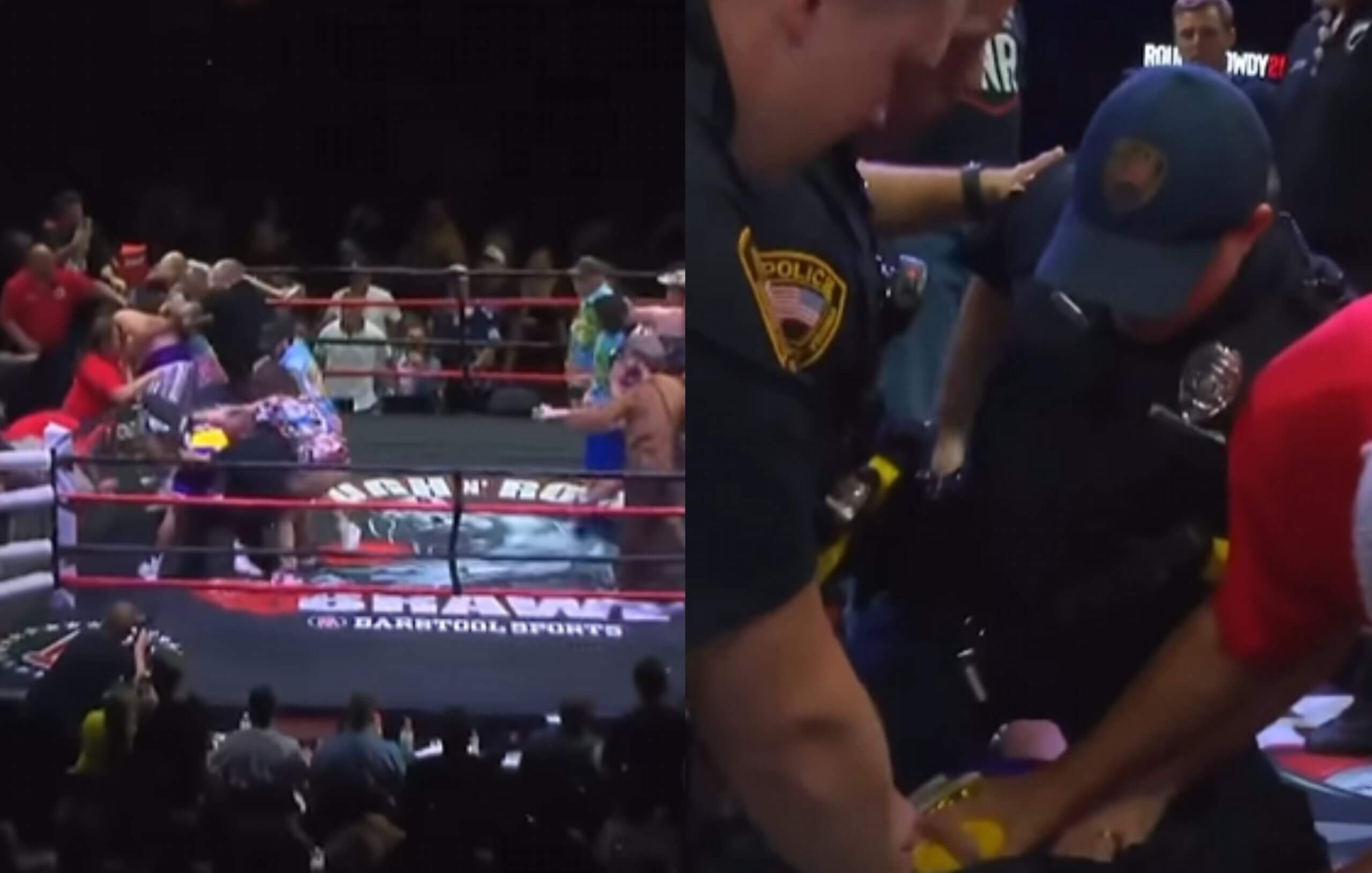 VIDEO: Rozpútali peklo! Po boxerskom zápase musela v ringu zasahovať polícia