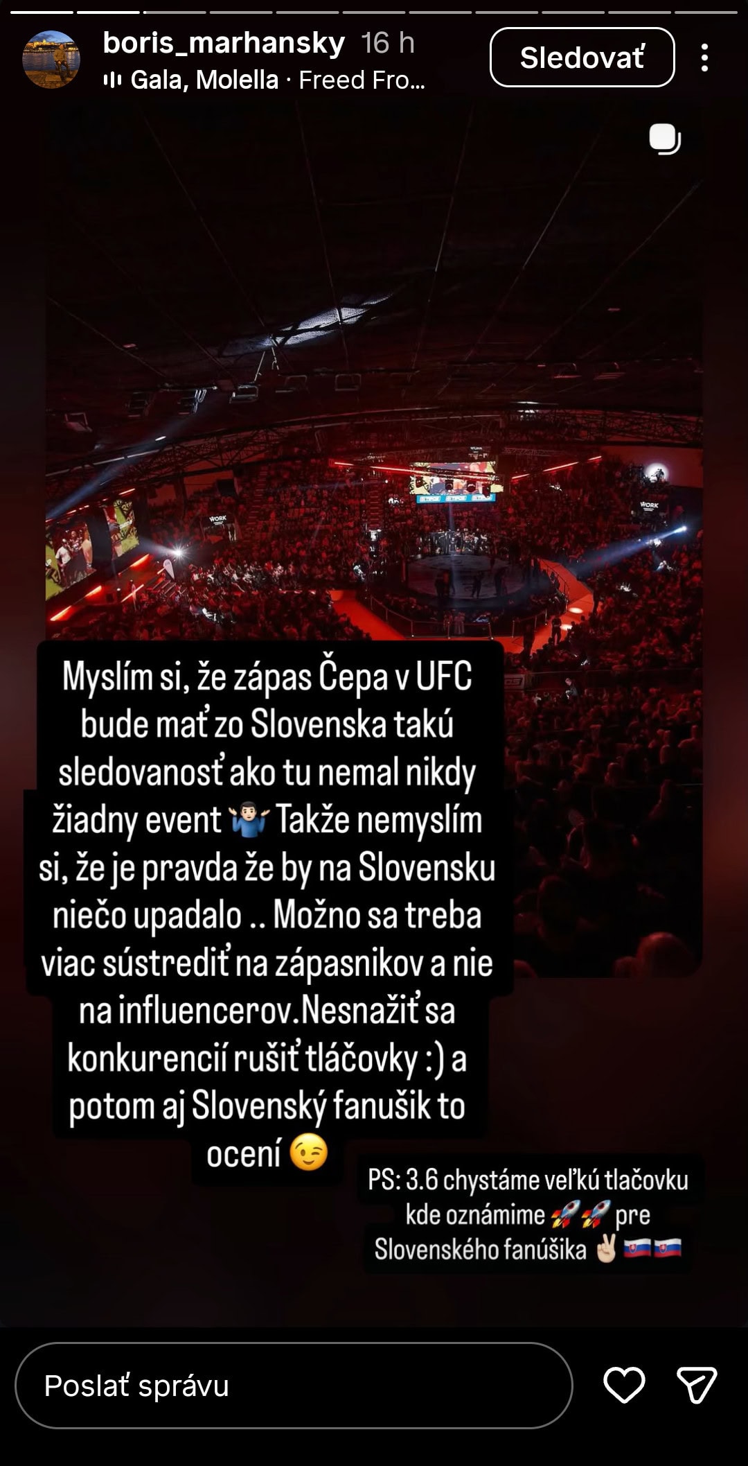 Boris Marhanský vyjadrenie
